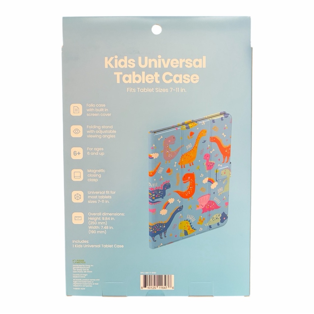 Kids Dinosaur Universal Tablet Case - fits 7-11” - NEW IN BOX - Picture 4 of 5